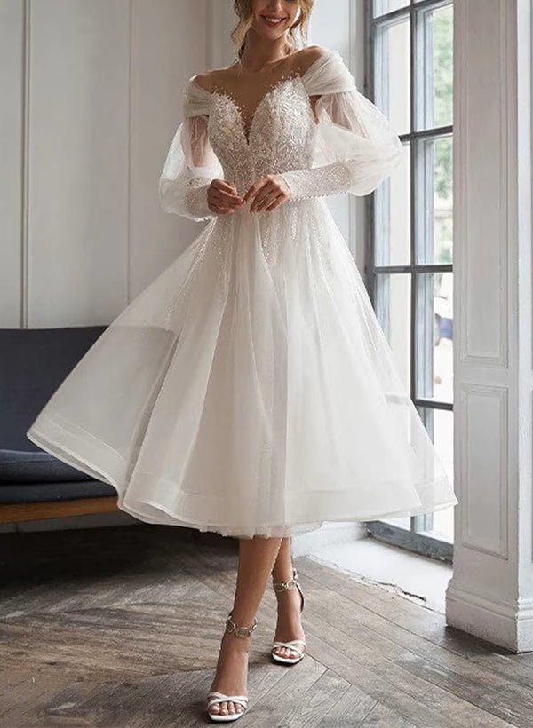 Strapless Lace Wedding Dress - Image 6